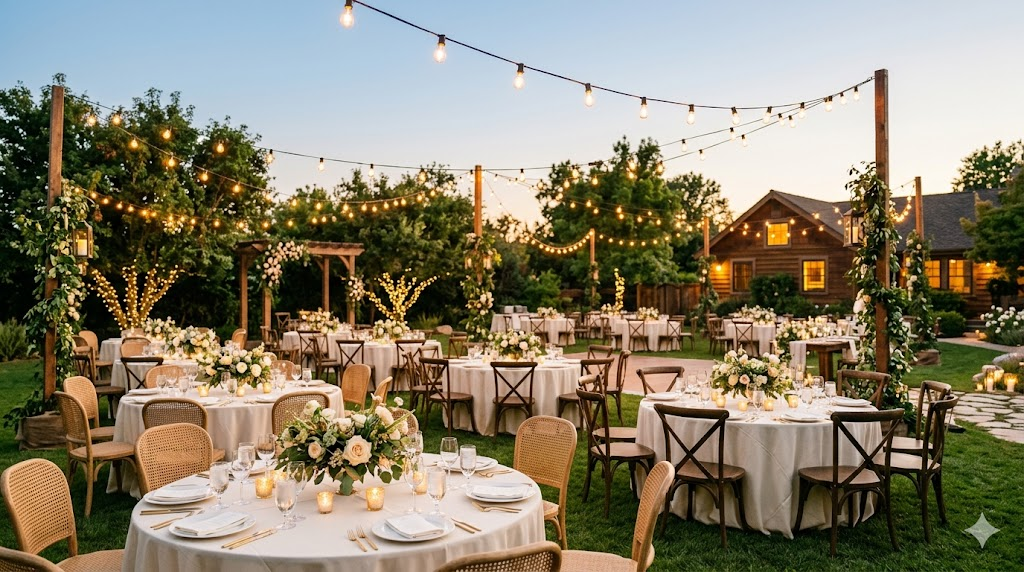 Wedding decor ideas backyard