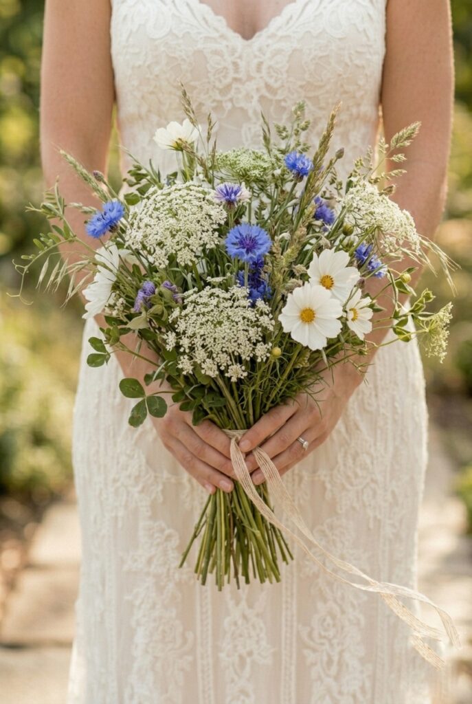IMAGE 1 HERE Alt text: Cafe au lait and coral dahlia summer bridal bouquet with eucalyptus and ivory ribbon wrap Image prompt: Photorealistic portrait of a summer bridal bouquet centered around large cafe au lait and coral dahlias, accented with seeded eucalyptus and small white lisianthus, wrapped tightly in ivory silk ribbon with a knot and trailing tails. Soft natural window light from above and left, warm daylight feel. No text overlays. Generate in vertical portrait orientation, 2:3 aspect ratio, optimized for mobile display.